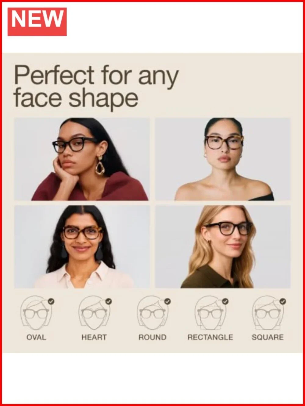 Oversized Blue Light Blocking Glasses for Women - Stylish Chunky Frames UV400